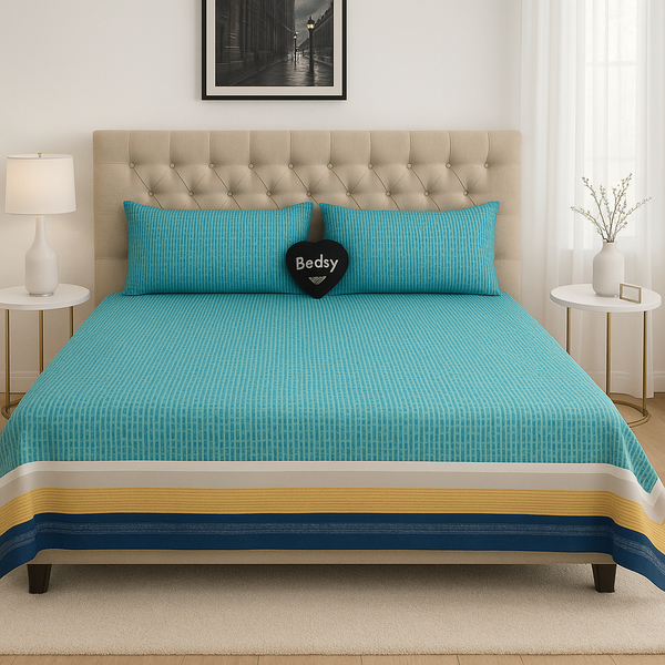 AquaLuxe – 100% Cotton Bedsheet Set