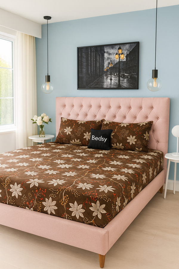 CocoaBlossom -  Double Bedsheet