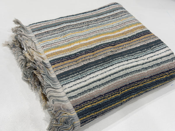 Striped Fringed Towel – Soft & Absorbent