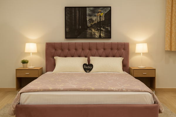 Floral pink design affordable luxury King bed floral pink design bedroom décor sophistication and timeless elegance