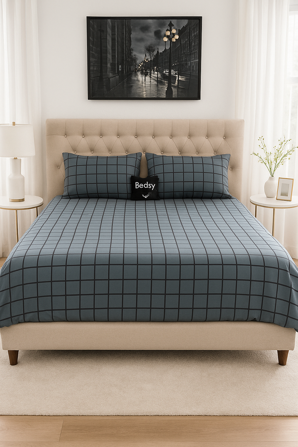 MidcityMood – Cotton Satin Bedsheet Set