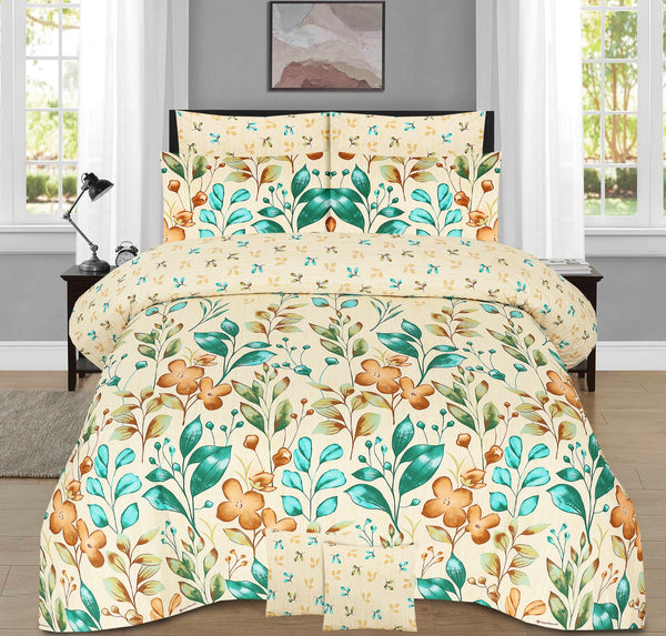 SleepHaven King Size Printed Bed Sheet