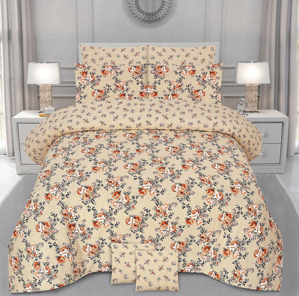CasaElegance King Size Printed Bed Sheet