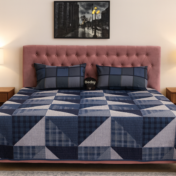 Luxury Export Cotton Bedspread Set (100x112) with 2 Pillow Casings – Premium Quality